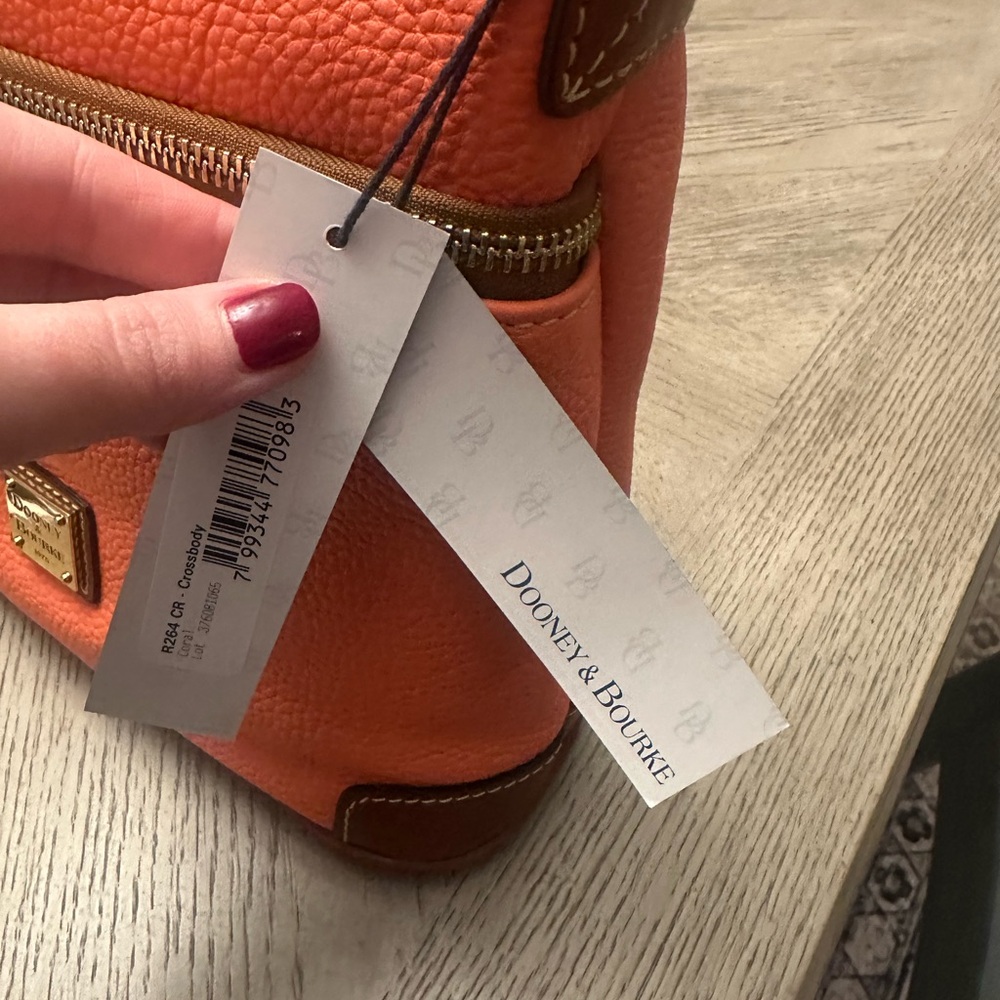 Dooney & Bourke Vibrant Orange Crossbody Bag and Wallet - Picture 4 of 7